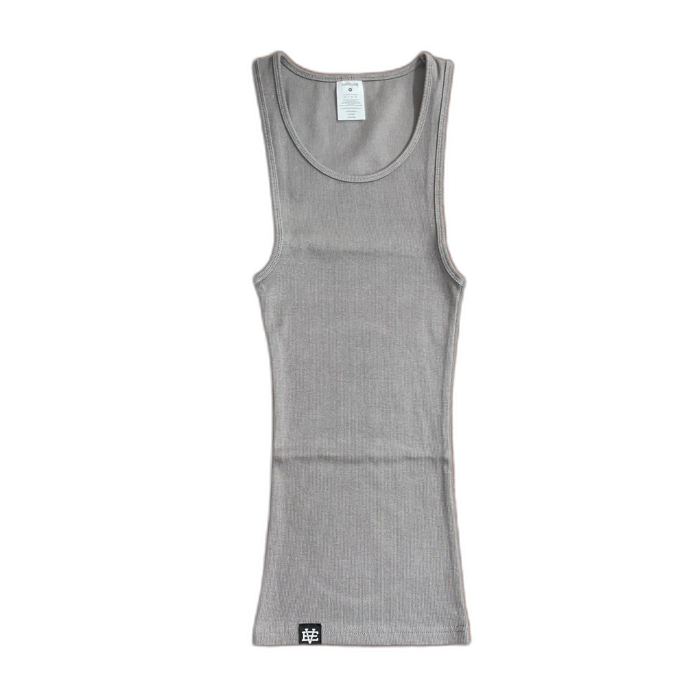 Women's Gray Long Tank Top - Size Medium
